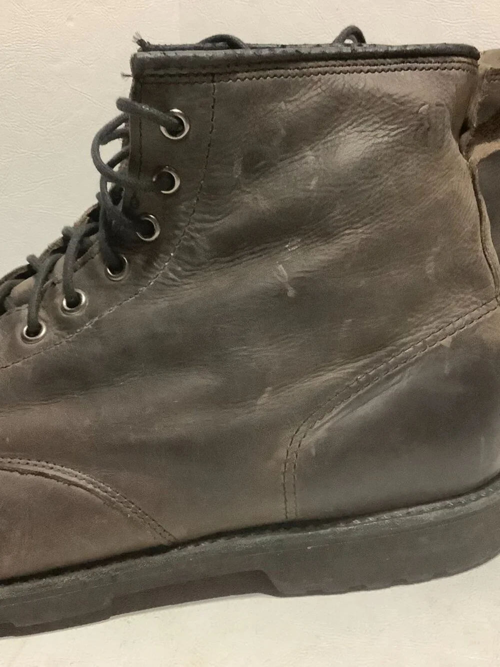 The Brookland Boot Co Roughlands Boots Leather Brown Gumlite Soles Size 11 USA